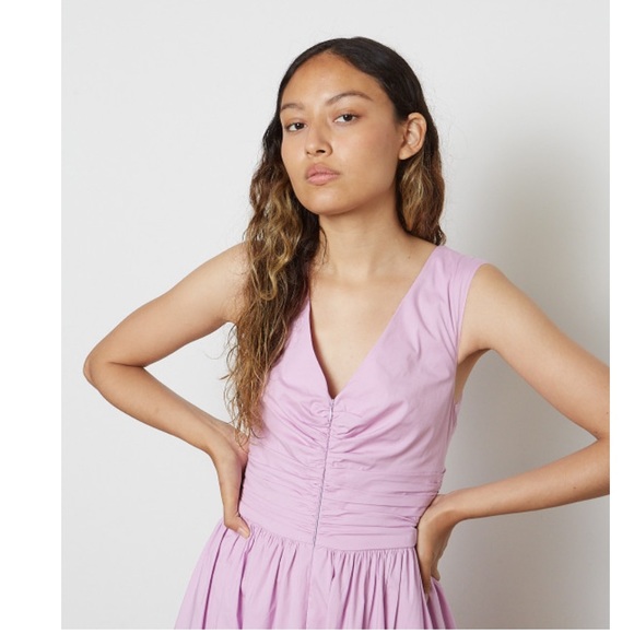 STAUD GLORIA DRESS LAVENDER - Picture 3 of 3